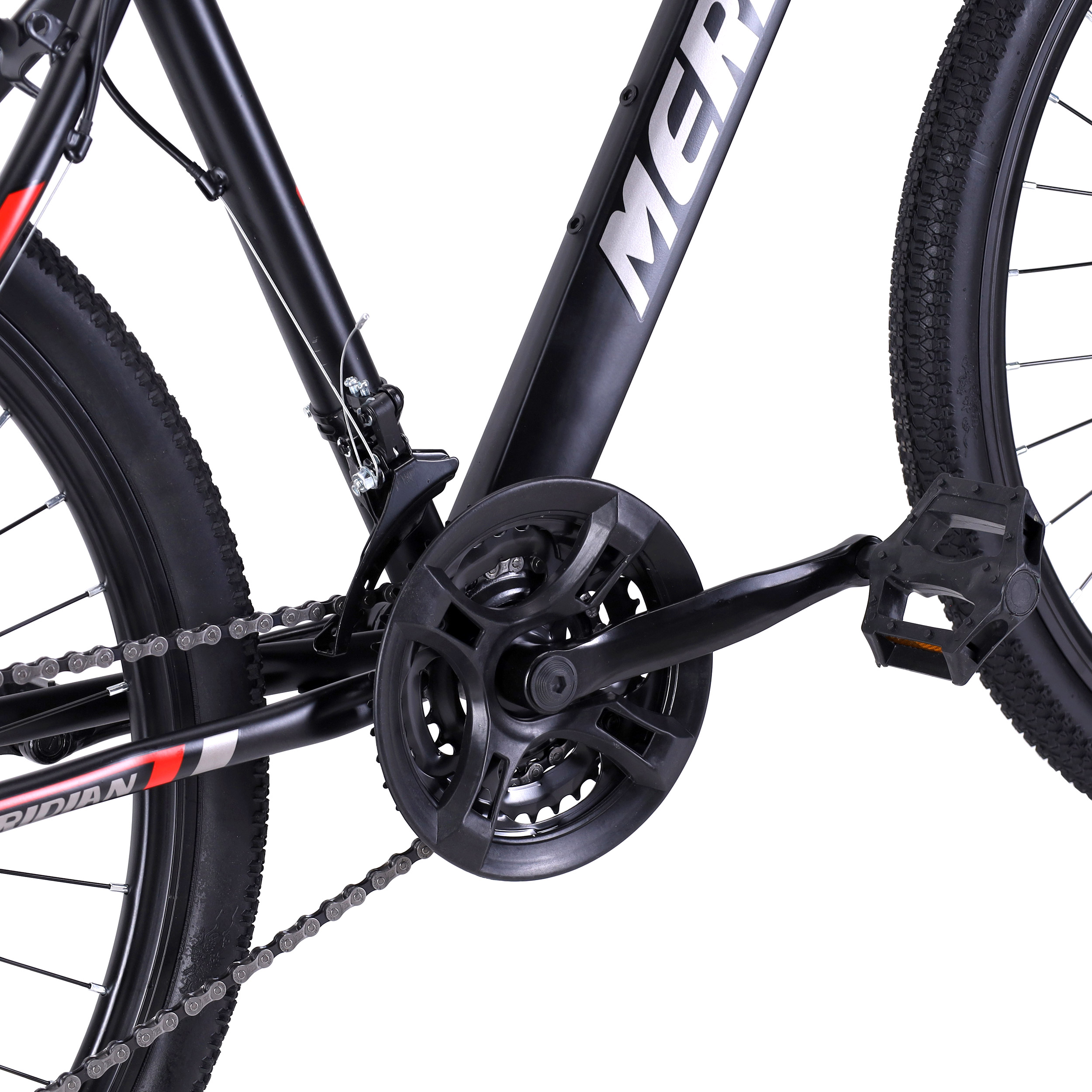 Велосипед горный MERIDIAN MOUNTAIN II 26-17" 21S DISC BRAKE цвет: чёрный-красный