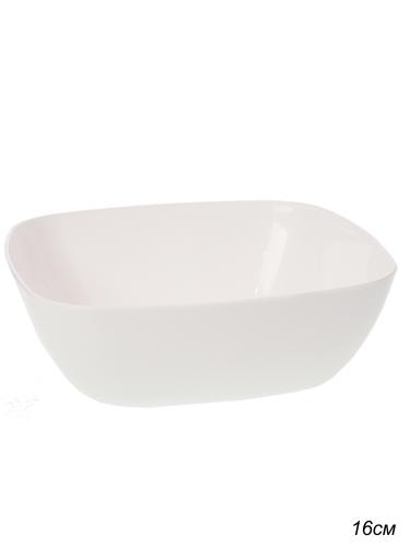 Салатник Квадро глубокий / М8040 /уп 25/ белый