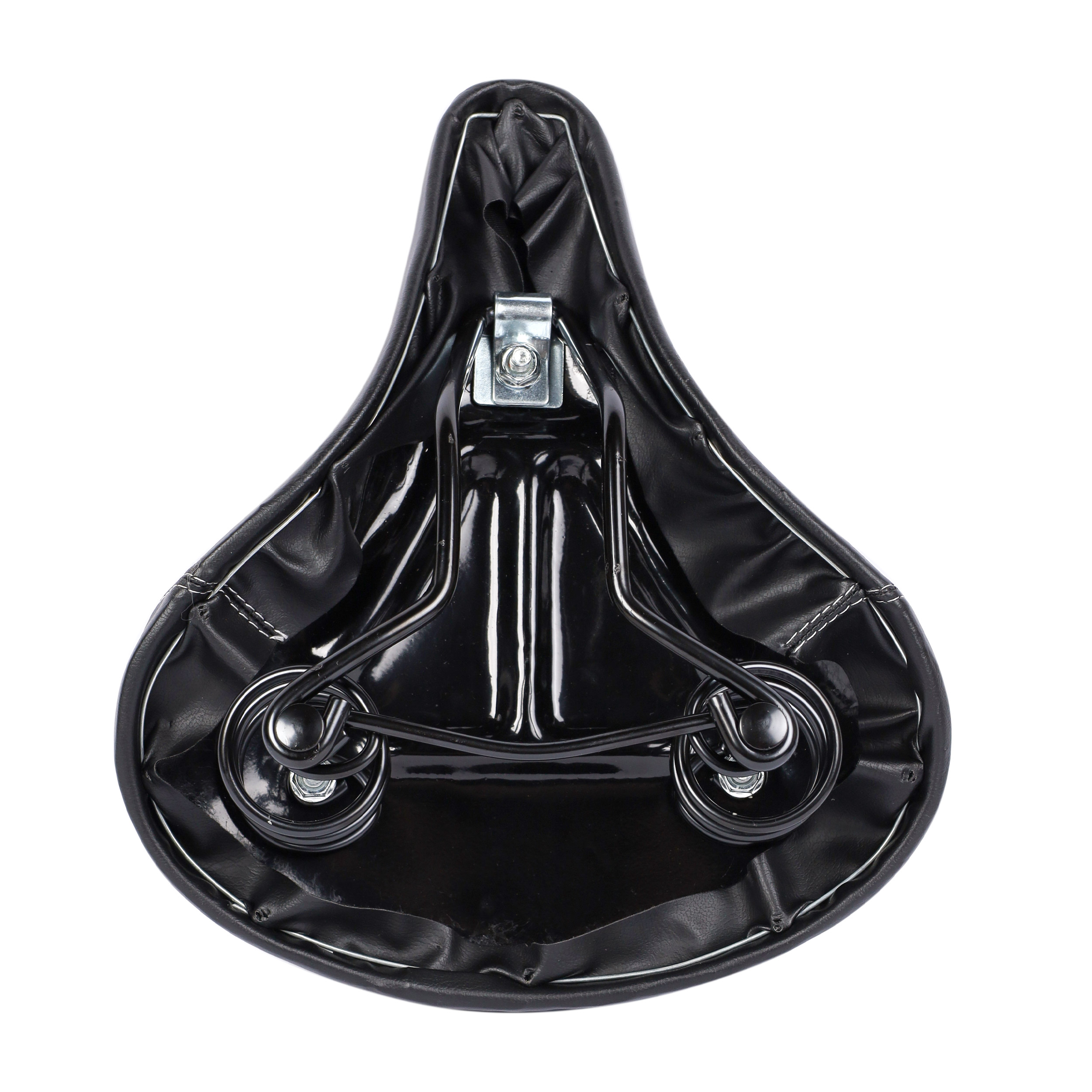 Седло велосипедное комфортное KRYPTON KRPT-S008-2, размер: 265x225. Технологии: Steel Base, Spring. /уп 20/