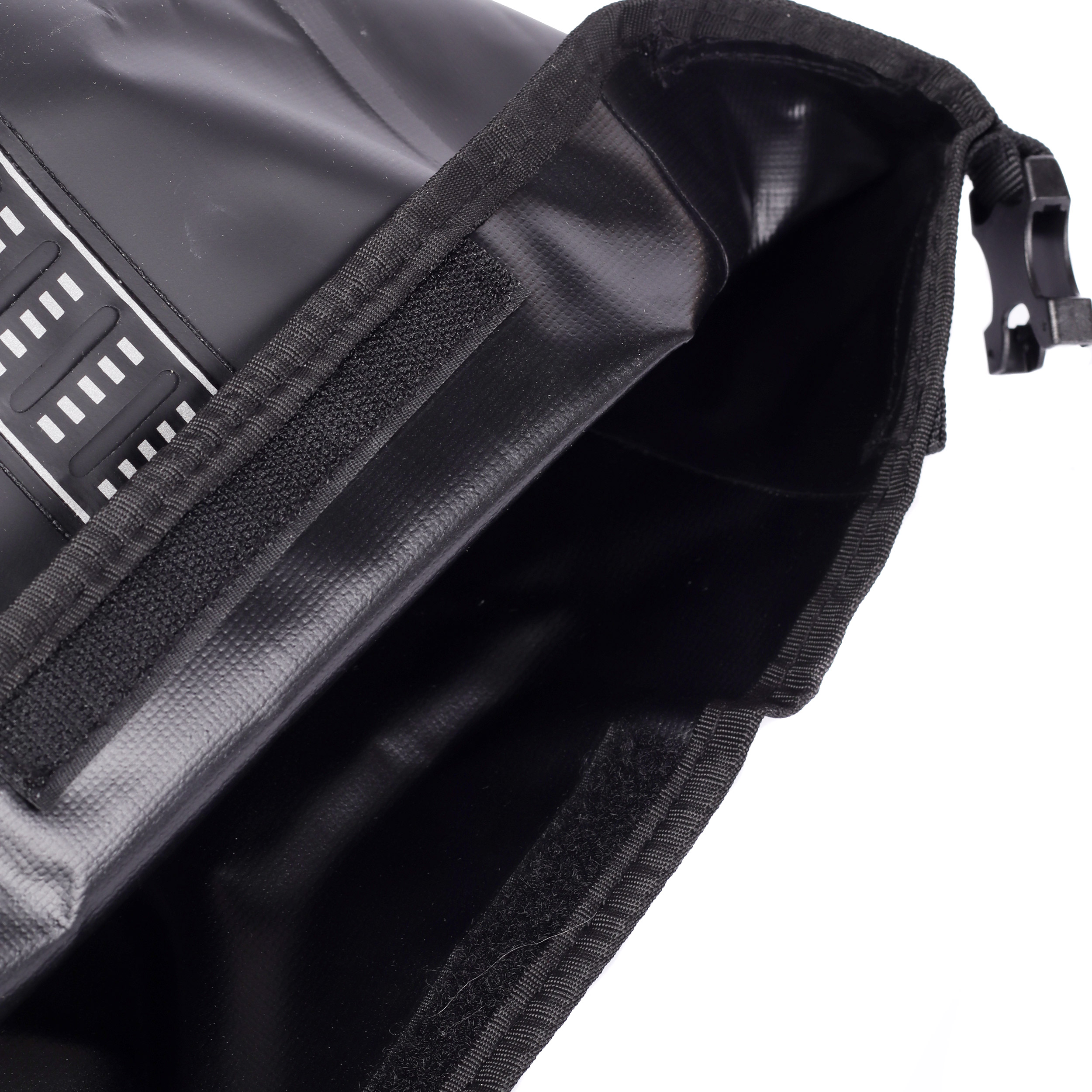 Сумка велосипедная подседельная RZAHUAHU, материал 500DPVC +TPU, отделение на карабинах, крепление velcro+карабины, 45х8х15см, 3л, 547гр,Черная /уп 20