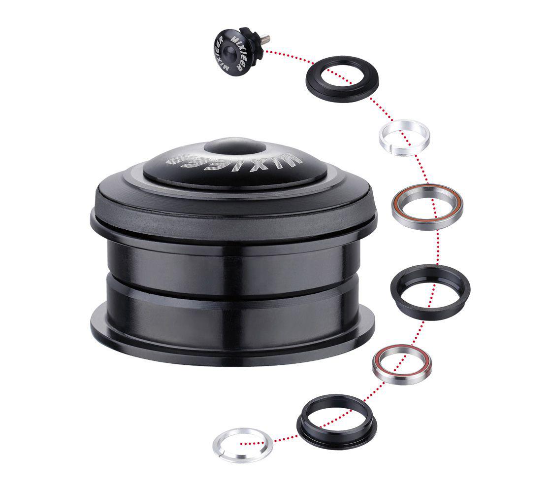 Рулевая колонка MIXIEER QLP-34 размер 1-1/8"х44x30 высота 10.5мм пром.подш. вес 102г /уп100