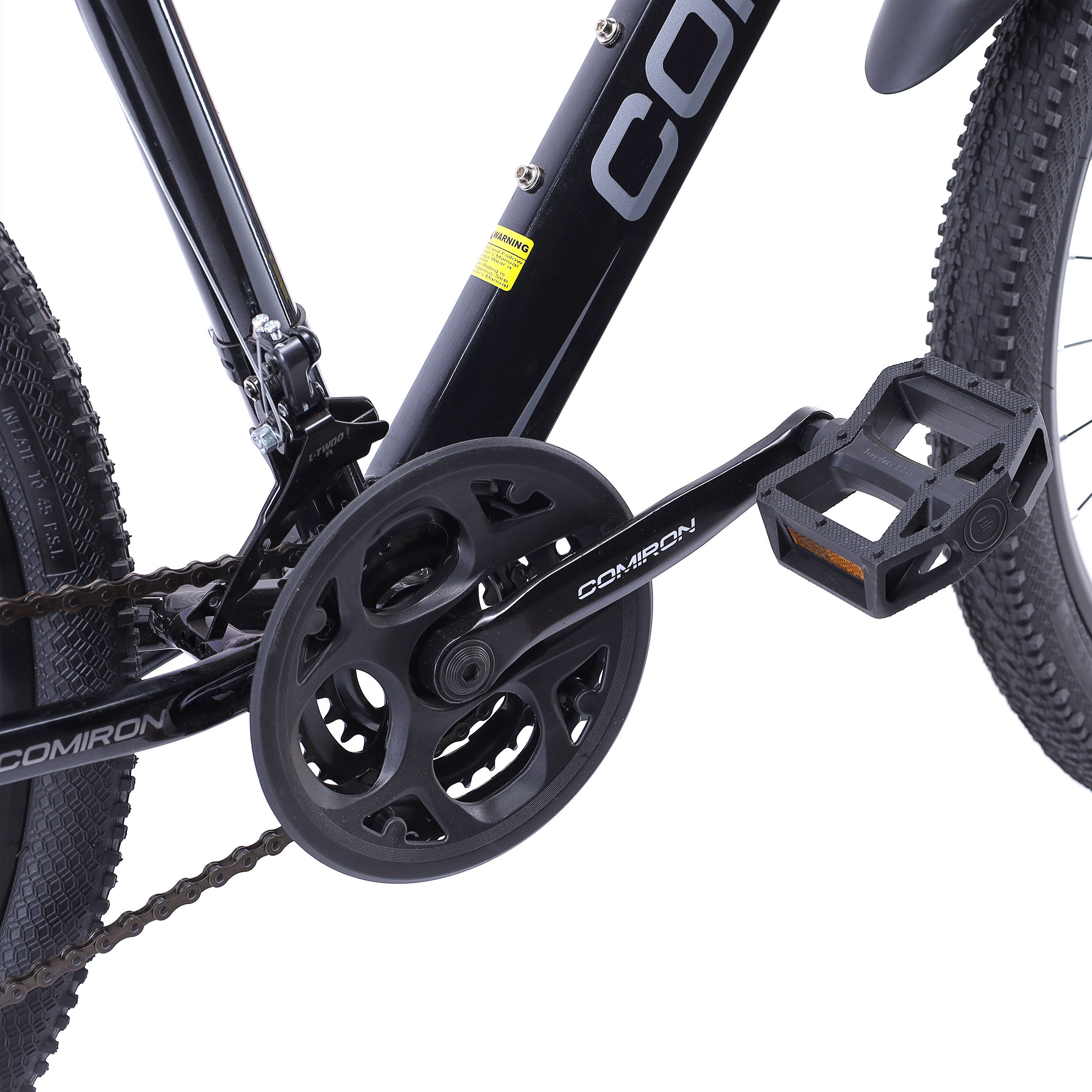 Велосипед 26" рама 19" 21sp COMIRON UNIVERSE чёрный глосс серый красный