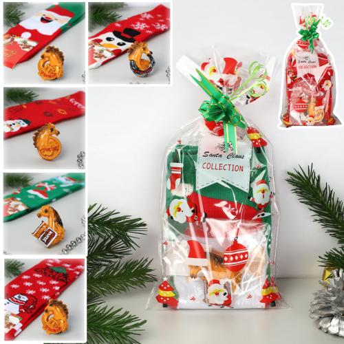 Подарочный набор Новогодний № 28 /25339-1/ Носки + магнитик ЛОШАДЬ /