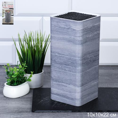 Подставка для ножей 22х10 см Квадрат / LF21-19 /уп 12/