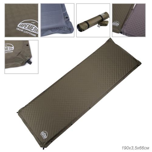 Коврик Самонадувающийся "ИРЕМЕЛЬ" 190х66х3.5/ Pongee Green АКЦИЯ