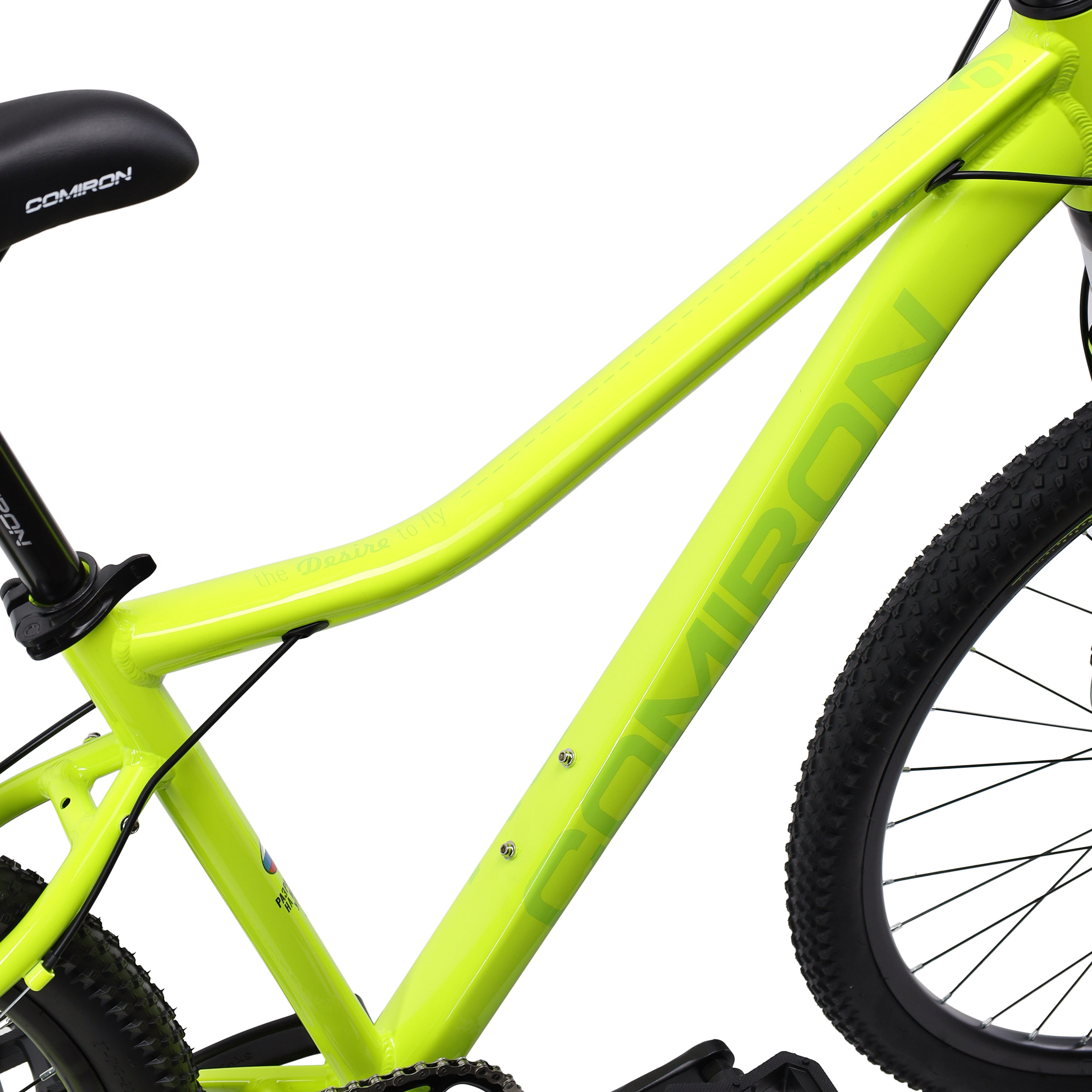 Велосипед 27,5" рама 17" 1х10sp COMIRON DESIRE зелёный лайм