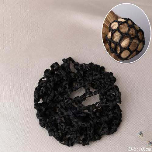 Резинка сетка для волос пучок / NSAЕ-53-BL /уп 12/100/черный