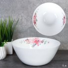 Тарелка глубокая суповая 980 мл 178 мм Дэй / LYGW70 (2024) /уп 6/48/ Розовая композиция/735550