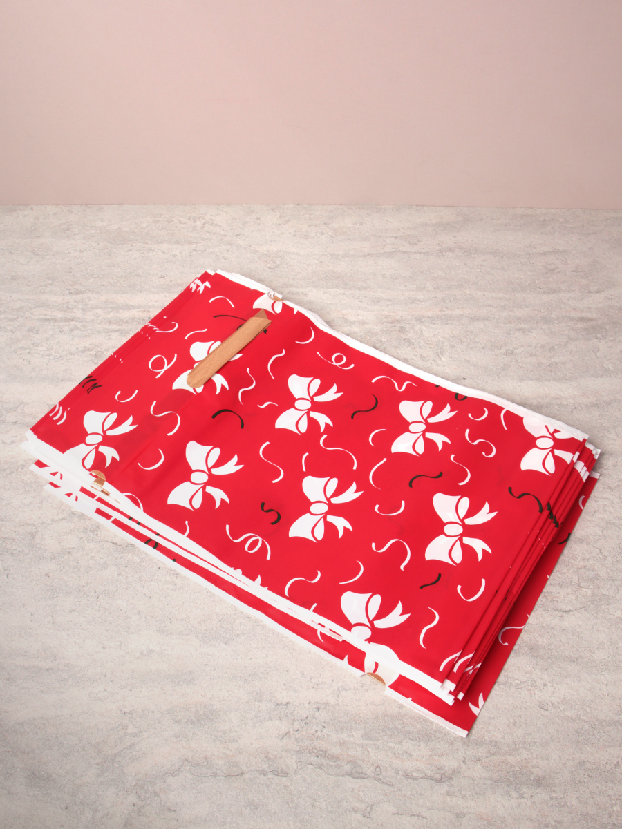 Мешочек подарочный набор 50 штук 23х34 см Банты / YI2334-3 /уп 40/