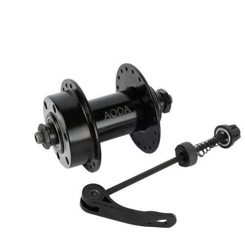 Передняя ступица, 100мм, disc-brake, 36 отверстия, пром подшипник ISO 600ZZ, сталь, эксцентрик, /AO-ST-FR36/черный/ уп 50