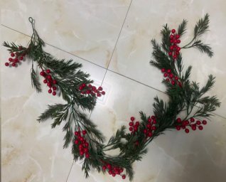 Гирлянда из елочных веток искусственная 150 см Новогодняя / TQ043 /уп 25/100/