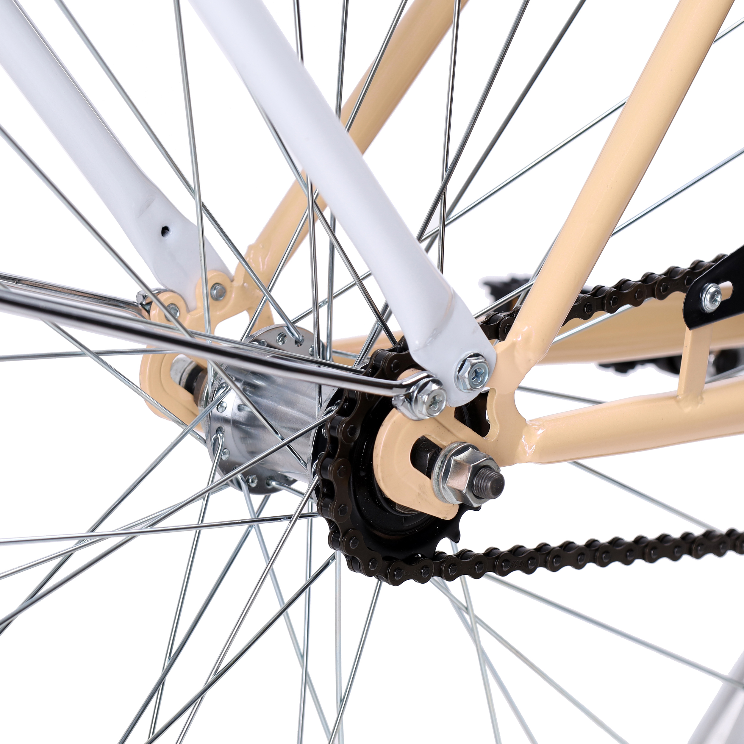 Велосипед городской с корзинкой 28" рама 19" 1sp KRYPTON DACHA W розовое золото ЦВК