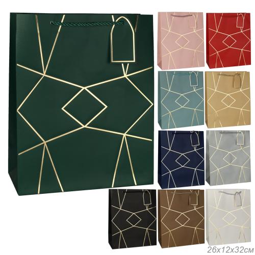 Пакет подарочный 26х32х12 / 32406-A /уп 12/600/