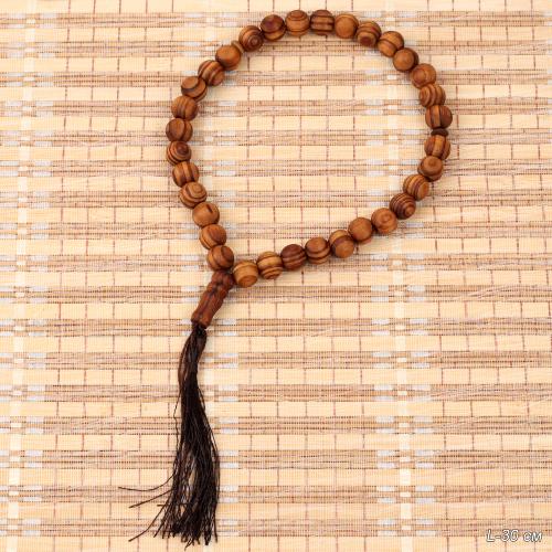 Четки мусульманские 33 бусины 12мм / MА60 /уп 10/300/коричневый