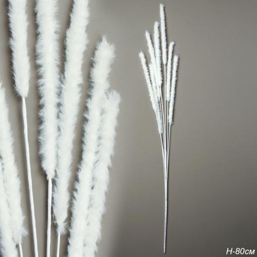 Ветка декоративная 80 см 7 веток / RW-316-3 /уп 12/144/белый