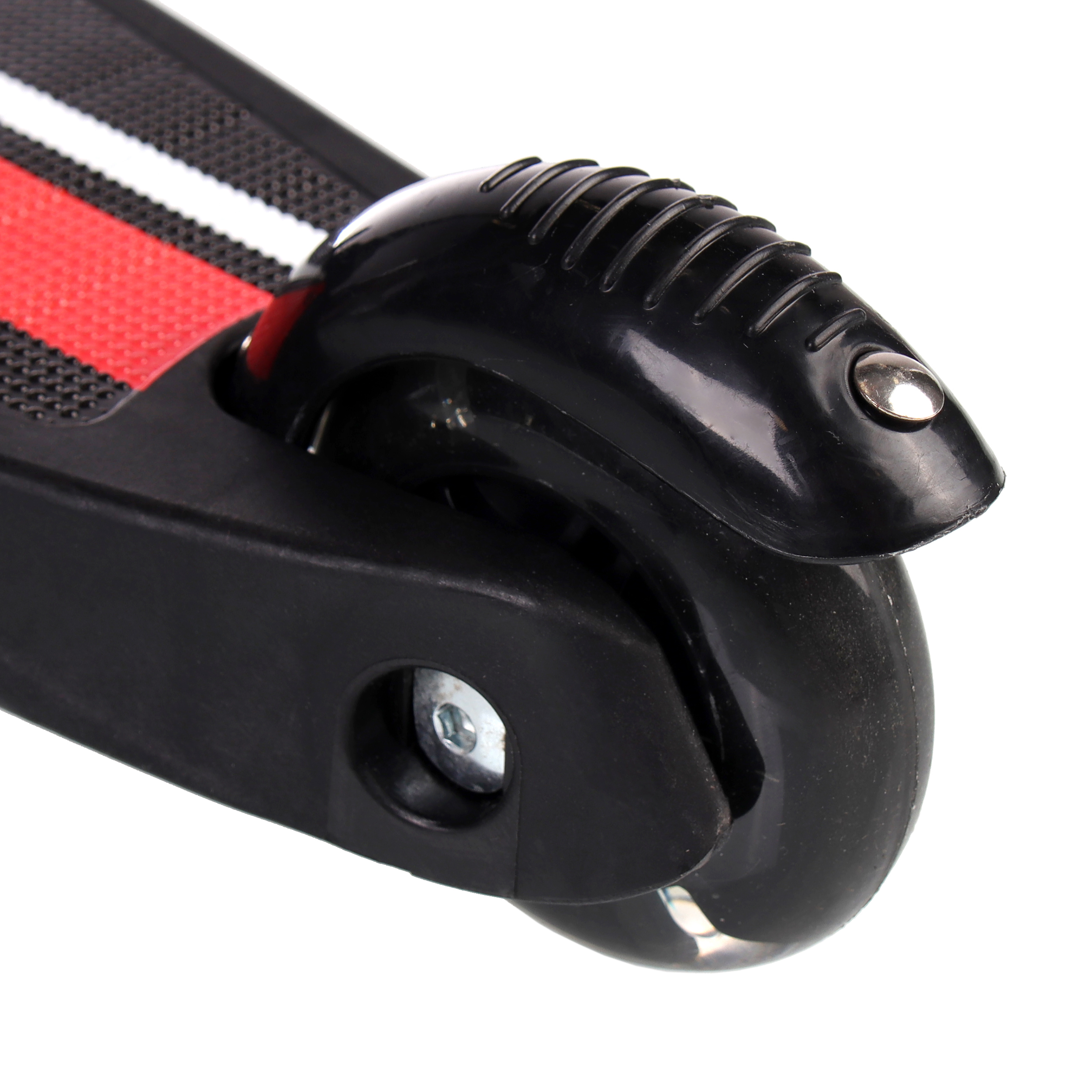 Самокат трехколесный облегчённый для детей от 2-х лет Yeenot GT2018-4, нагрузка до 30кг, вес 1,4кг, светящиеся колёса PU 110мм, цвет Черный  БК/уп10