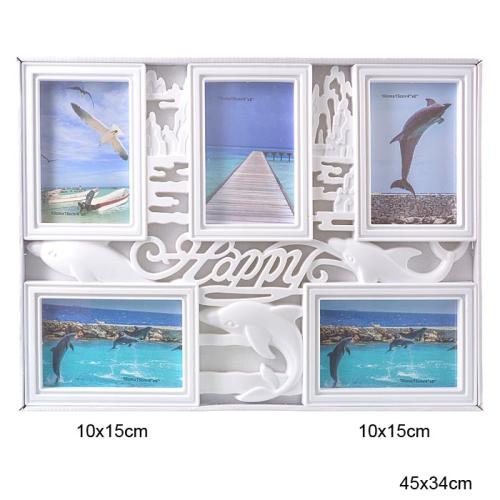 Фоторамка коллаж 45х34 см / WK06 /уп 24/5 фото белая