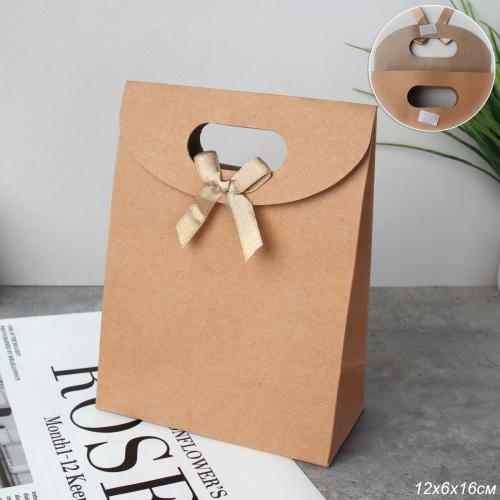 Коробка подарочная складная 16x12x6 см / 0519-3/A /уп 12/600/крафт