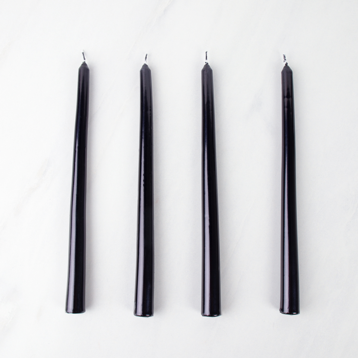 Свеча 4 штуки 25х1,7 см набор / RF-902 /уп 144/ черный / 2 СОРТ ЦАРАПИНЫ