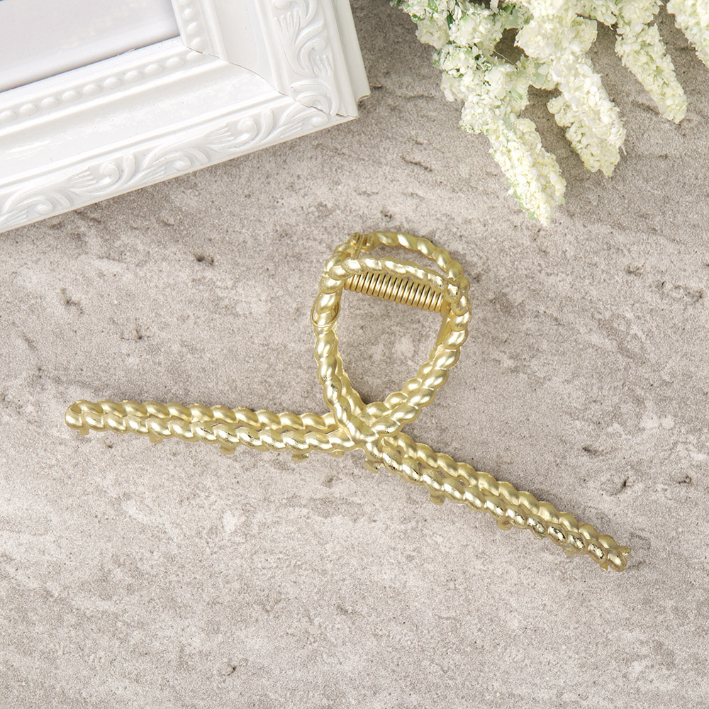 Краб для волос 11,5 см / NK-12 /уп 12/металл/золото