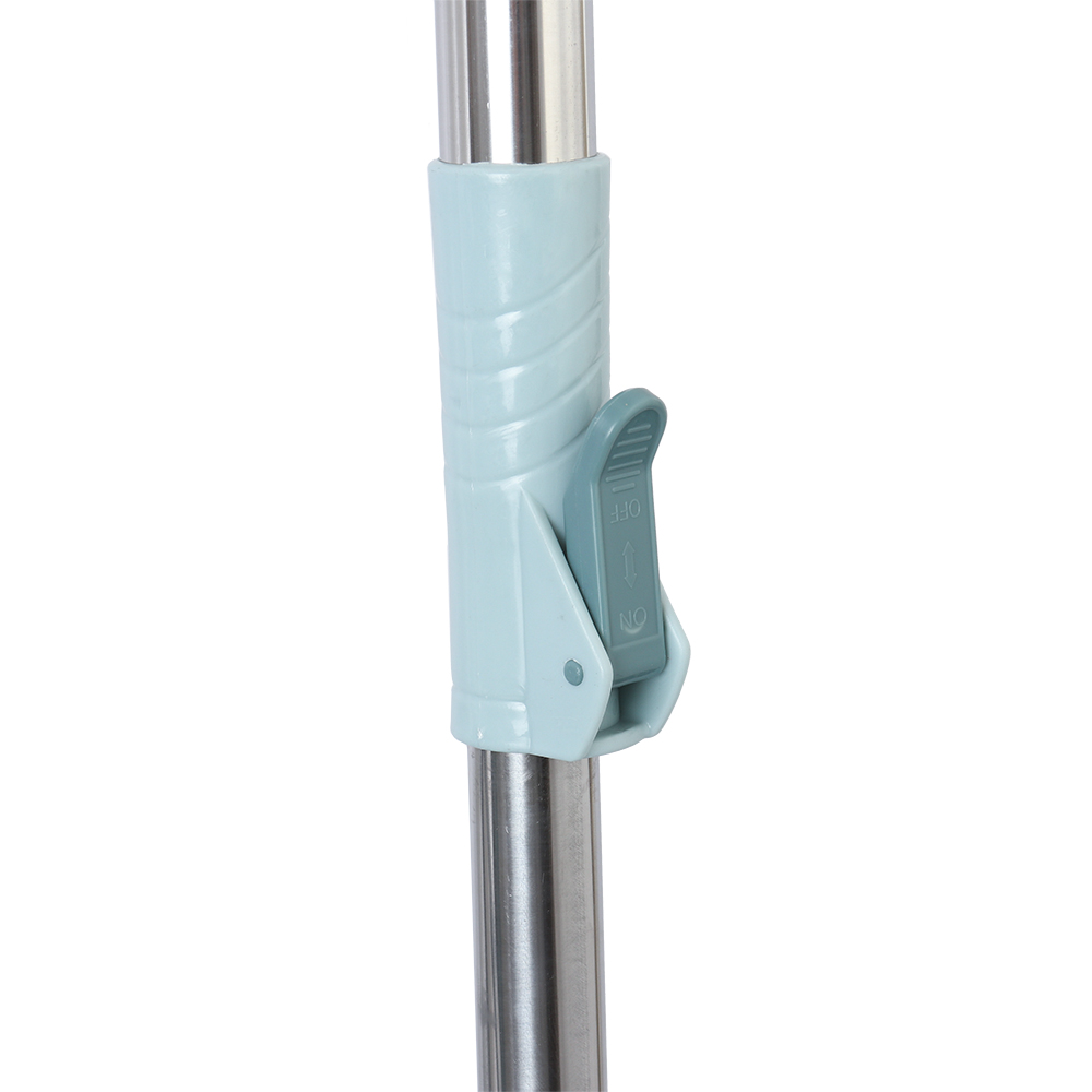 Ведро с отжимом и шваброй центрифуга пластик зелен /NHE-48/1с/ уп 25/ 2 насад