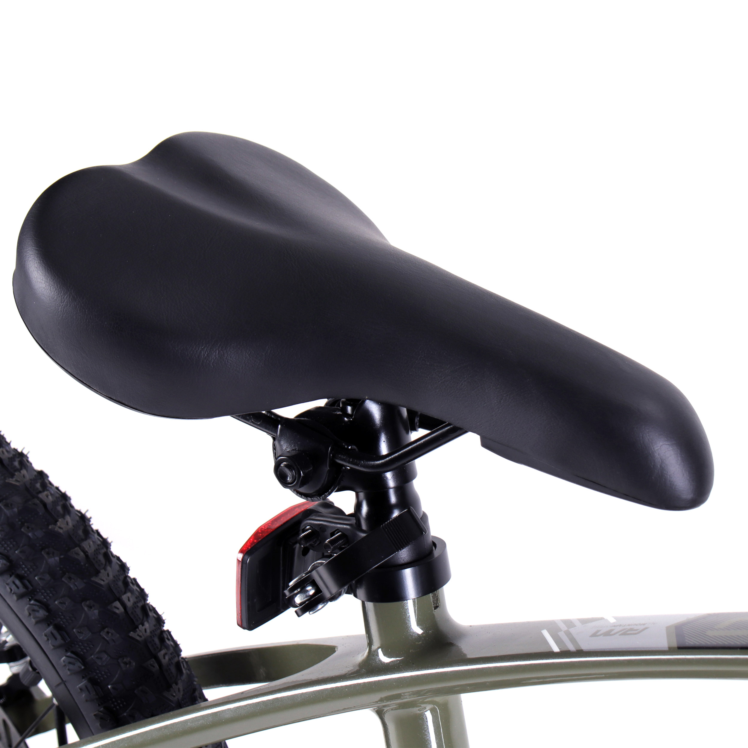 Велосипед 20" R20K COMIRON RAPID хаки матовый серебристо-чёрный глянцевый