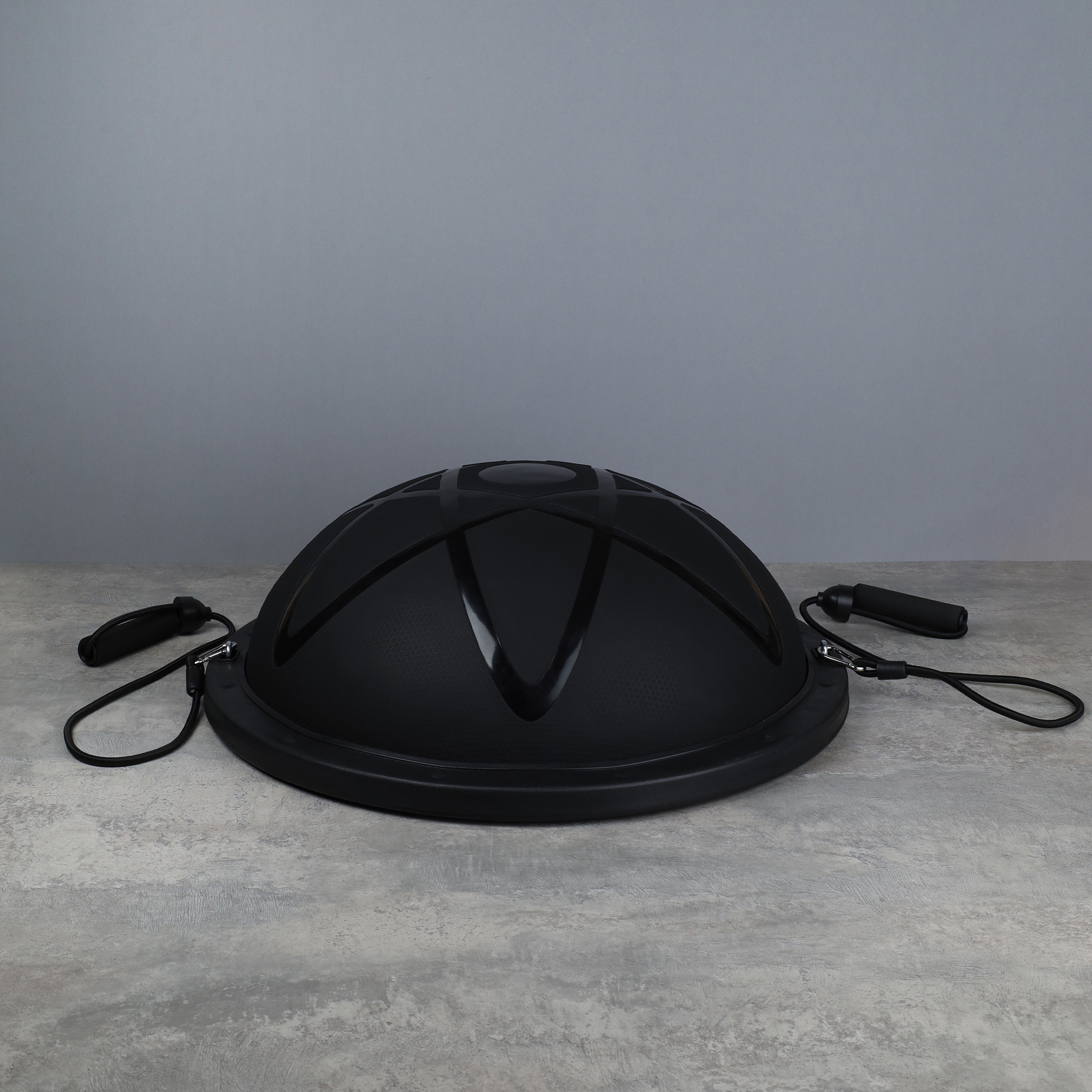 Полусфера балансировочная BOSU 58см Woohooo Stars эспандер, насос/ чёрный/ B58St-Bl/ уп5