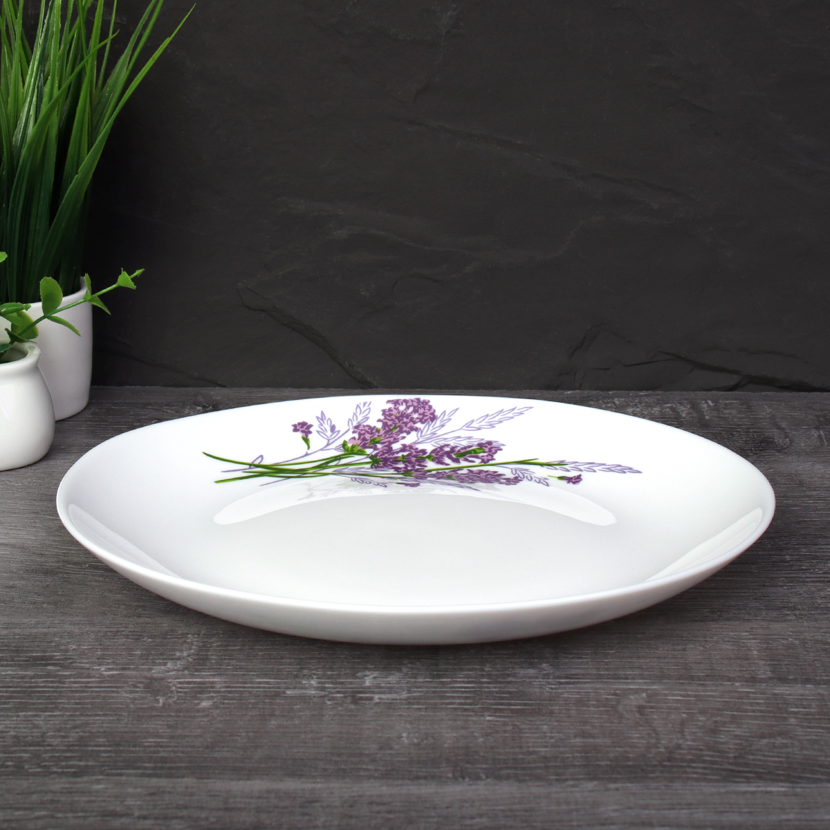 Тарелка 190 мм Евро / YGP-75 (7131-2 ) /уп 72/ Букет лаванды