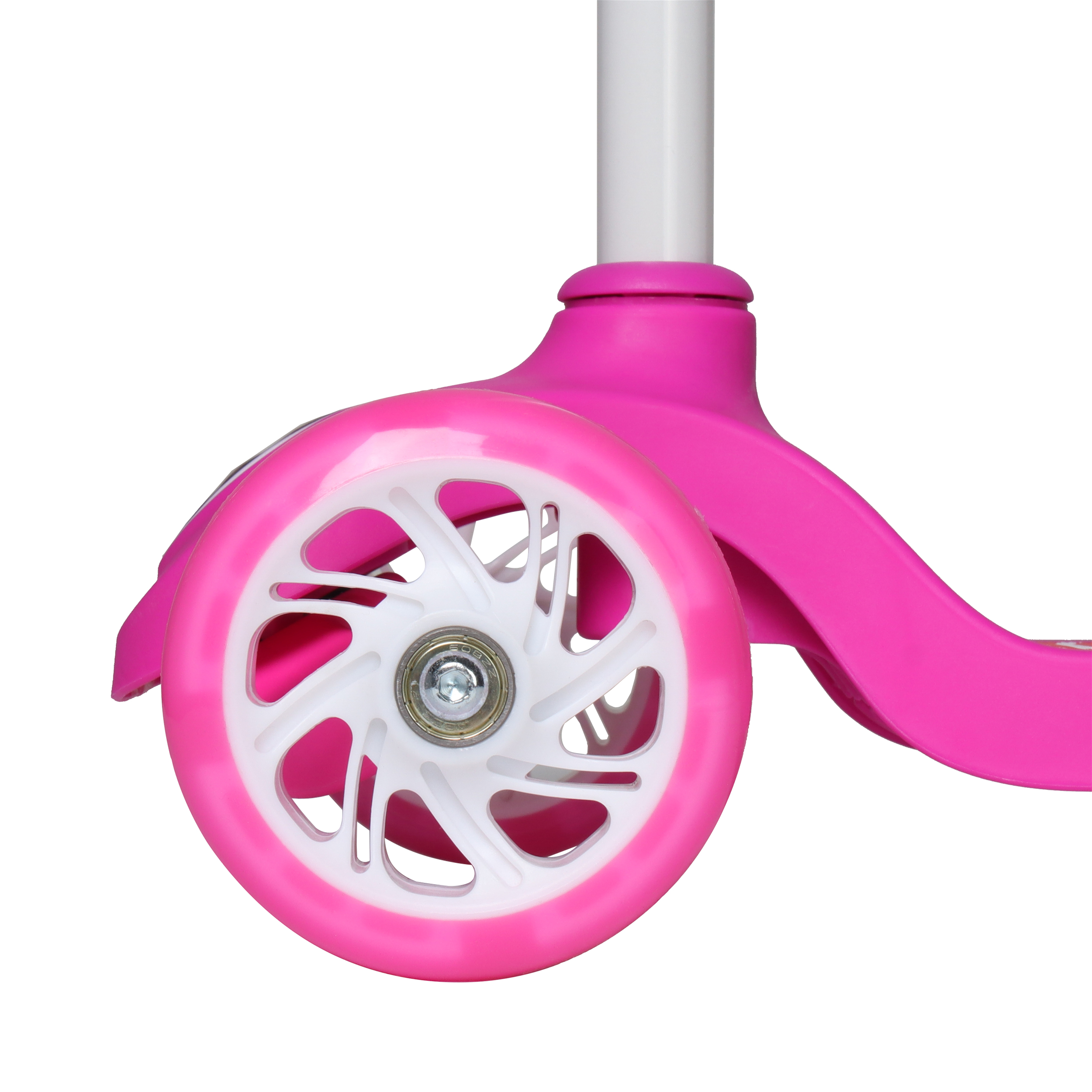 Самокат трехколесный облегчённый для детей от 2-х лет Yeenot GT2018-6, нагрузка до 30кг, вес 1,4кг, светящиеся колёса PU 110мм, цвет Лисёнок БК/уп10