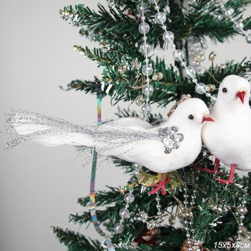 Новогоднее украшение Птица счастья 15 см ЦЕНА указана за 1шт / SH0938 /уп 2/600/121867