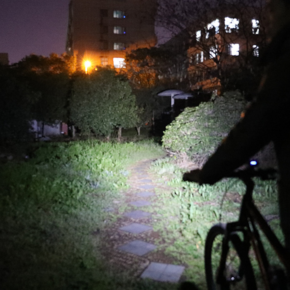 Фонарь передний COMIRON "TOPHOLD" ABS IPX5 2*T6 LED 500lm 3000mAh USB индикатор заряда POWER BANK 3 режима сигнал 130Дб крепление смартфона /уп 10/60/