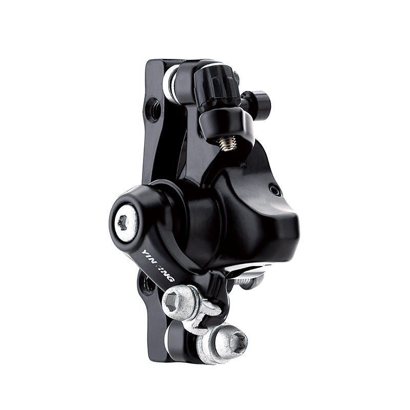 Тормозной набор дисковый механический передний+задний COMIRON YX-DB08, ротор YRT-05-A, 160мм, чёрный, цельнолитой, круглые колодки (P01) /уп 25/