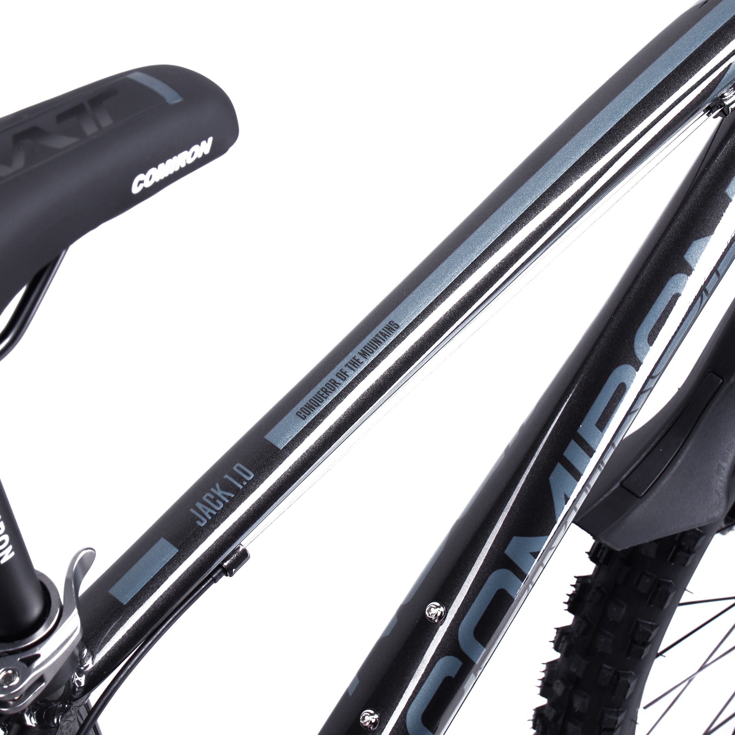 Велосипед 26" рама 17" 24sp GT2624 C COMIRON JACK угольный серебристый пайн металлик