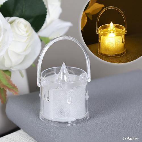 Свеча светодиодная 5 см / VFR-120 /уп 24/960/ прозрачная