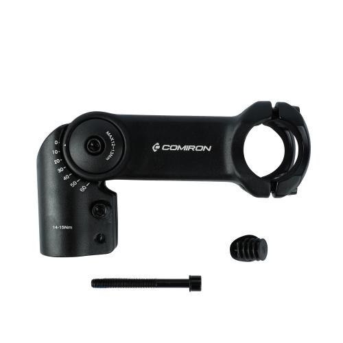 Вынос руля Logan CN-6601 3D Кованый Алюминий 31.8, длина 110мм, матовый чёрный, регулируемый, ISO4210-С/уп25