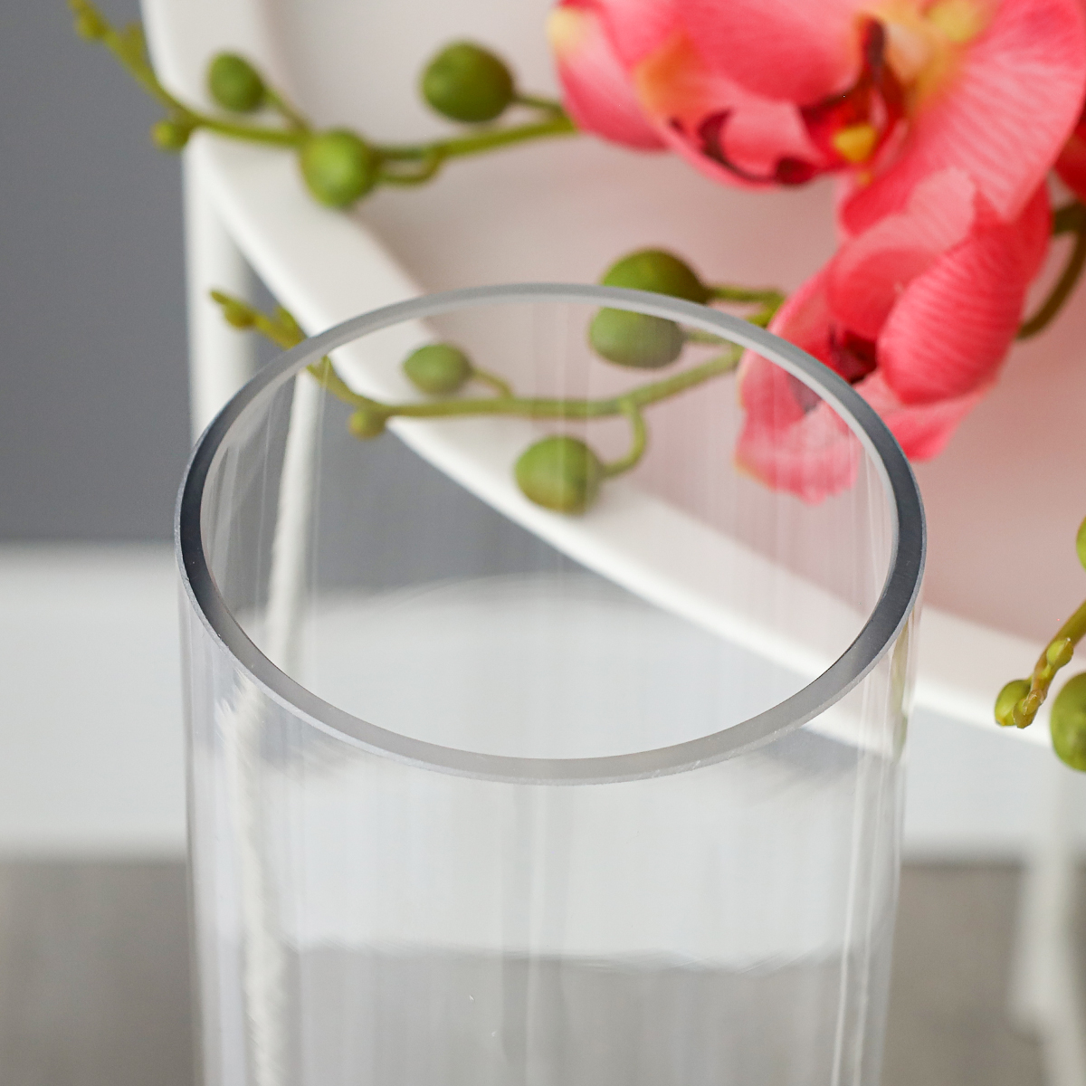 Ваза Цилиндр для цветов 12х60 см напольная / C-1260 /уп 15/ СКИДКА НА КОРОБ 11%