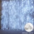 Гирлянда светодиодный дождь 3х2,5 м 320 LED / GN38 /уп 50/16 нитей/20 лампочек на одной нити/коробка 732402