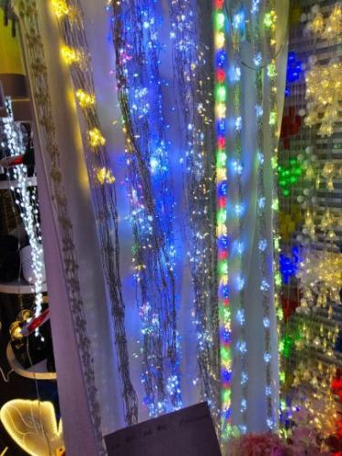 Гирлянда каскад светодиодная 2 м 400 LED 8 режимов / GNS-2030 /уп 100/теплый свет /коробка Новогодняя