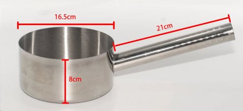 Ковш 1,8 л металл / GT-614 /уп 80/ 16 см