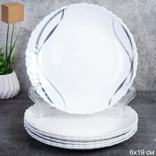 Набор тарелок 6 штук 190 мм / LHP75 (2026) /уп 12/ 