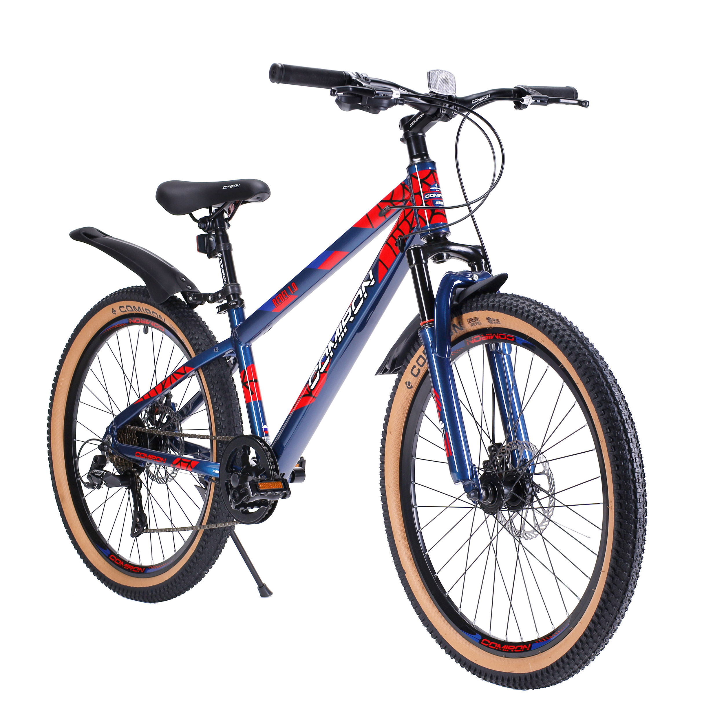Велосипед 24" рама 13" 7sp COMIRON REBEL сине-красный