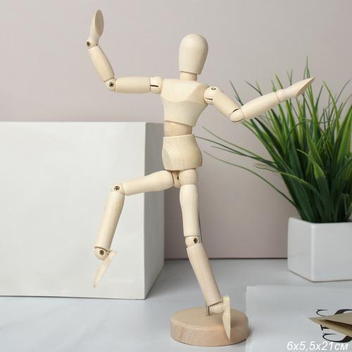 Сувенир Человек деревянный 21 см / H-21 /уп 100/