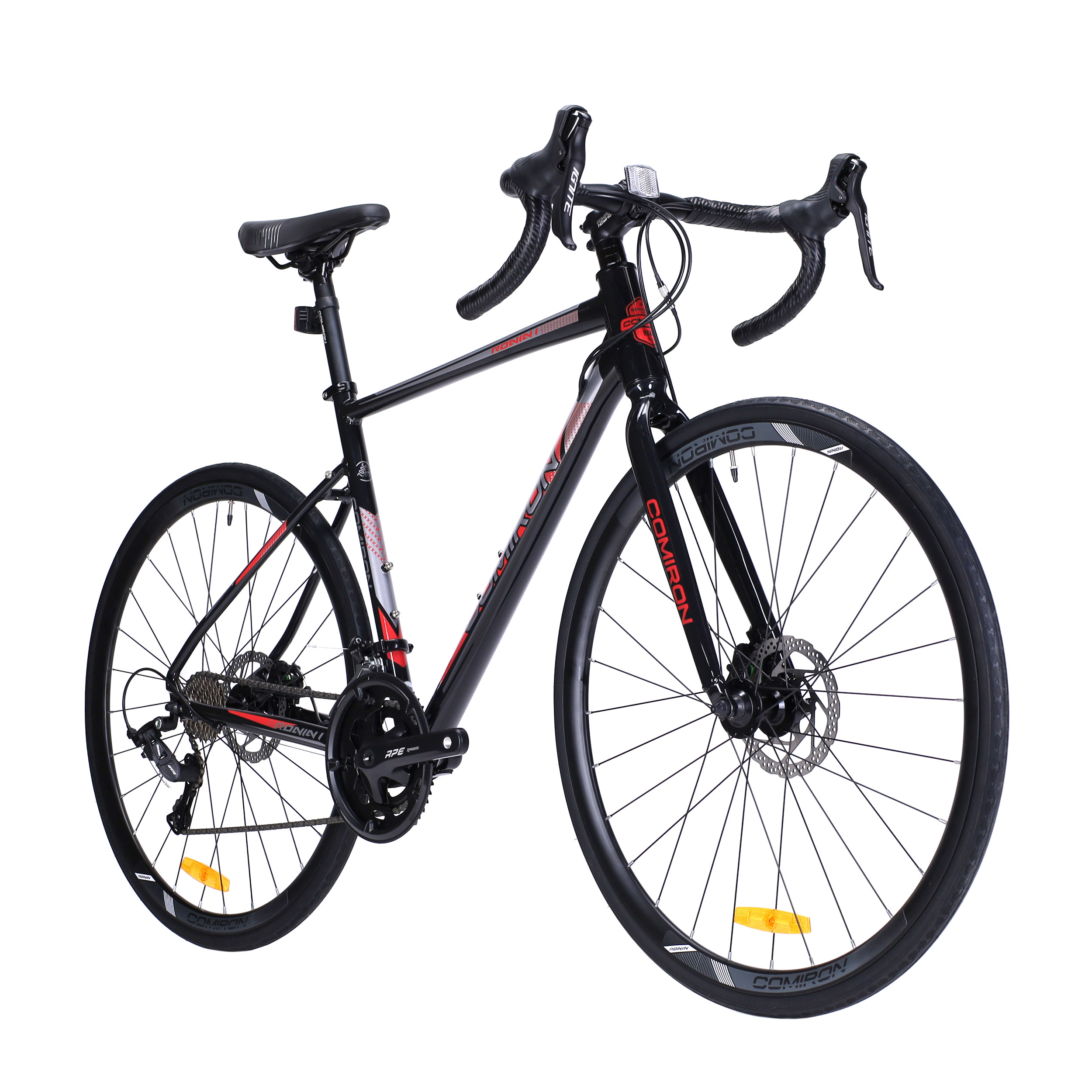Велосипед шоссейный COMIRON RONIN I 700C-510mm SENSAH 2X9S QR цвет: чёрный black charcoal