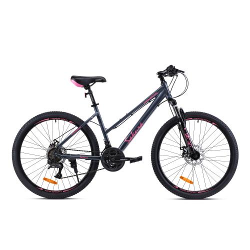 Велосипед 26" рама 17" 21sp COMIRON SAKURA розовый дымный