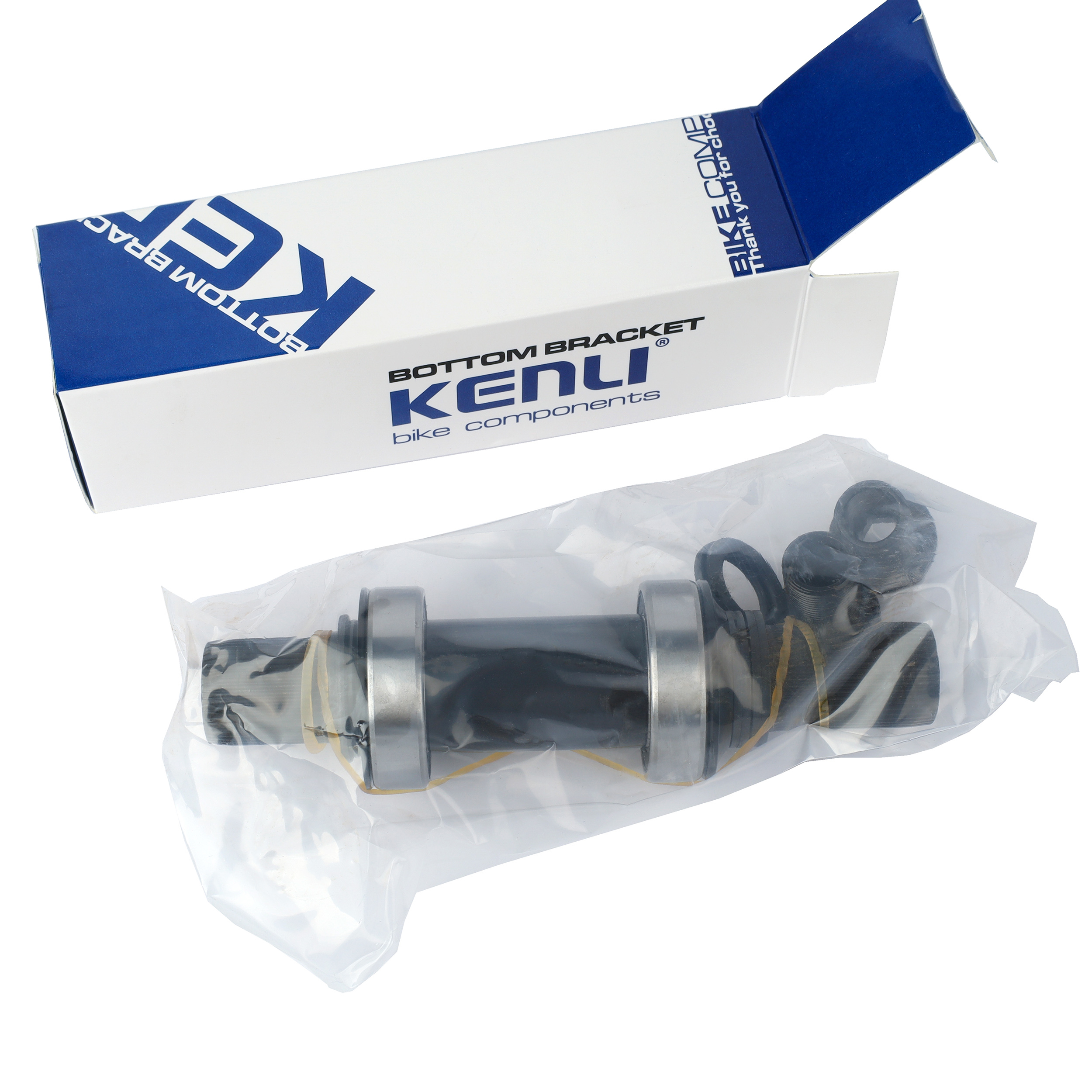 Каретка для bmx KENLI, Диаметр 41,28мм. Ось 19мм/48 зубьев. с промышленными подшипниками /KL-11DX/ FINISH:ED / CRMO/ уп50/