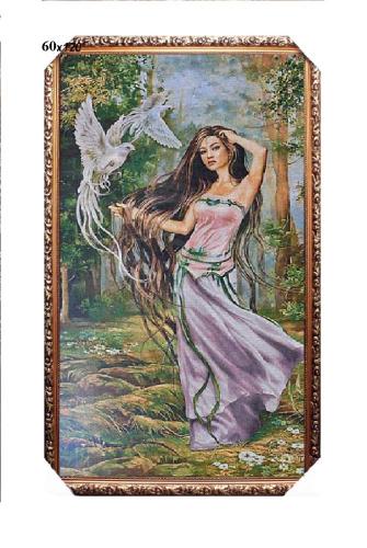 Картина гобелен 60x120 Танец с голубями / R243 / KS4020-3 /