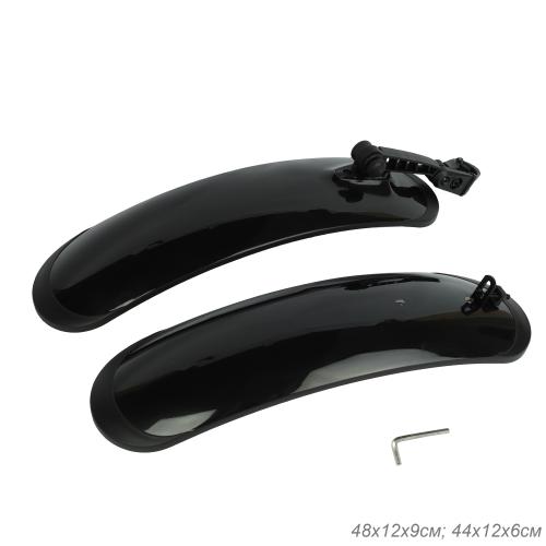 Крылья для велосипеда для колёс на 20-24". COMIRON Grit Rebel. комплект 2 шт. Цвет: Черный. /уп 40/