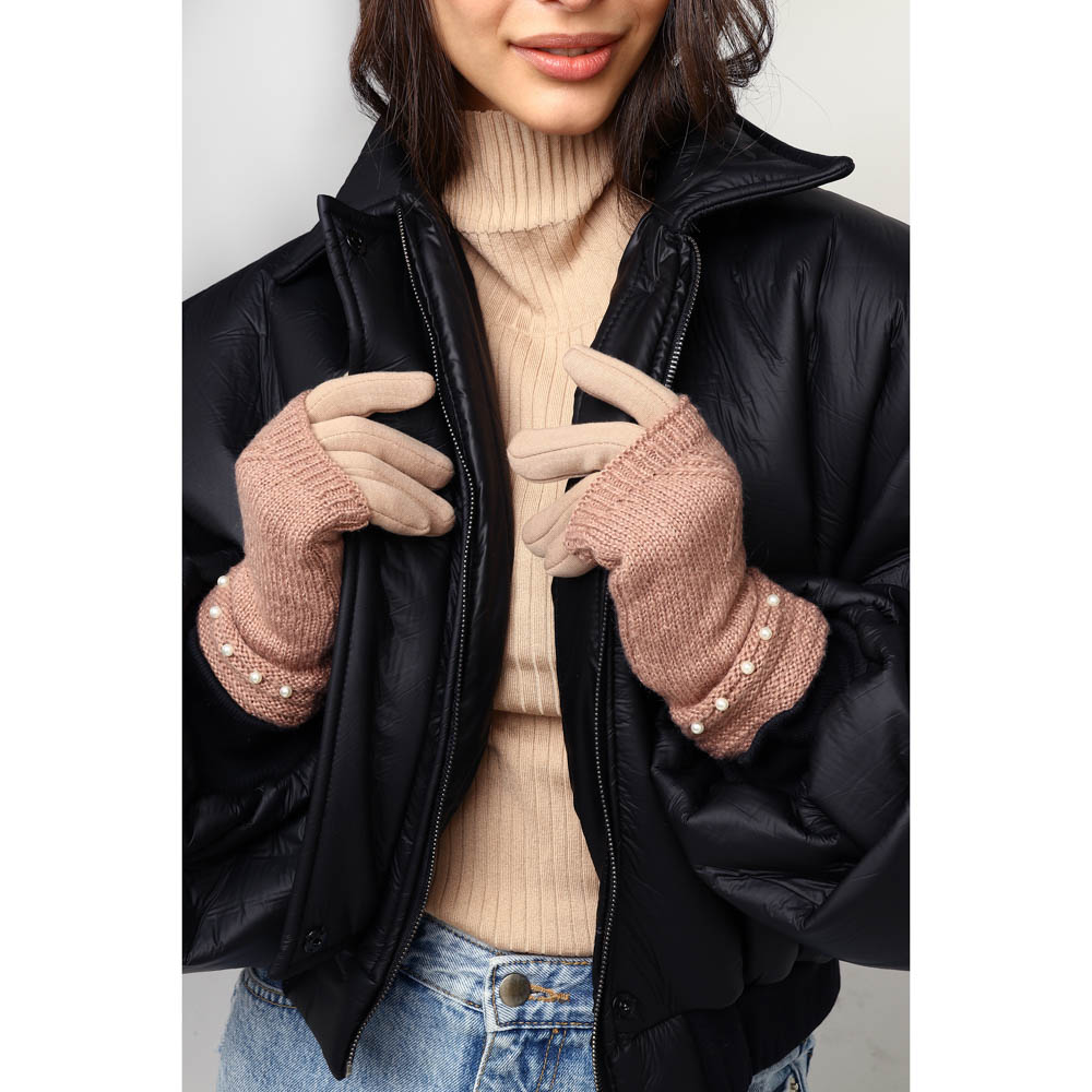 Перчатки женские контактные, р 18-20, 3 дизайна, ОЗ21-13 / 363-270 /