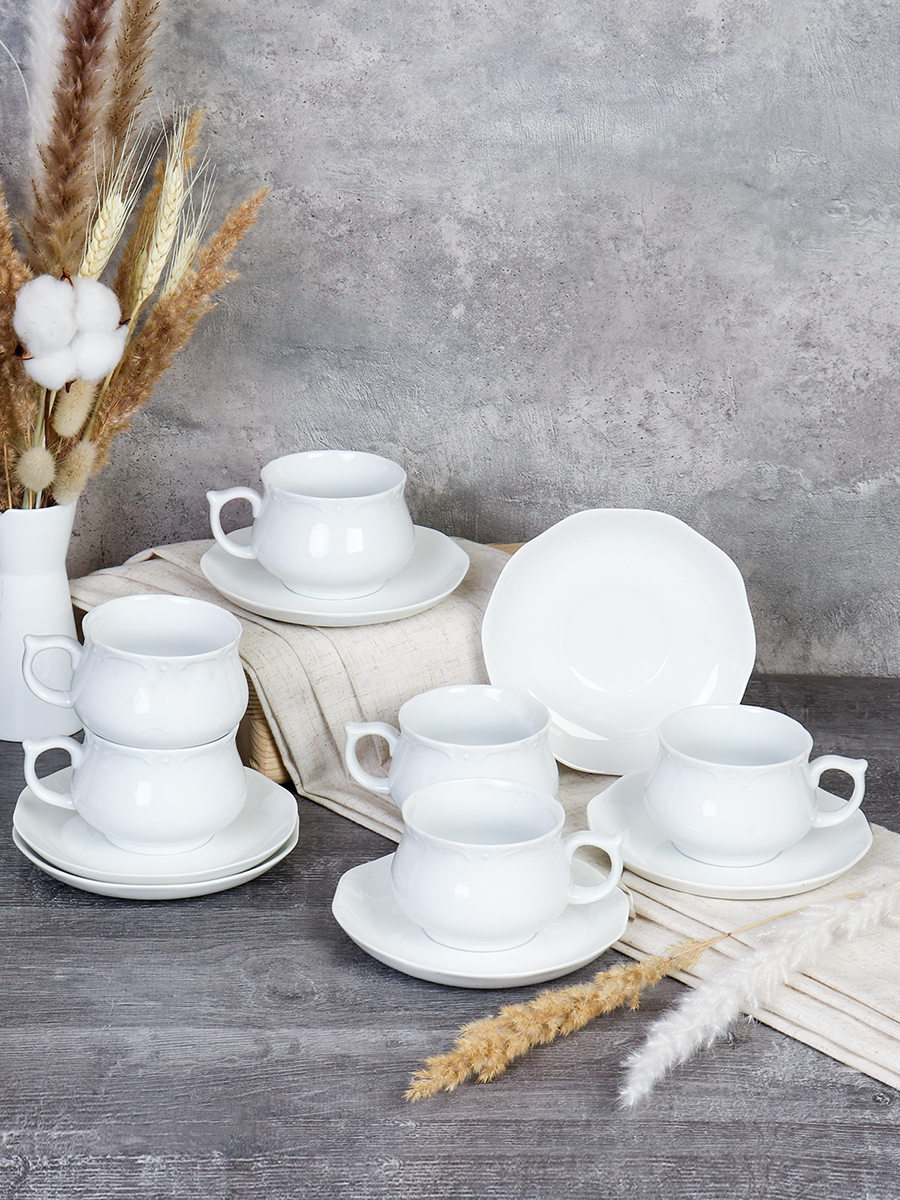 Чайный набор 12 предметов 250 мл / EDC-6482 /уп 12/