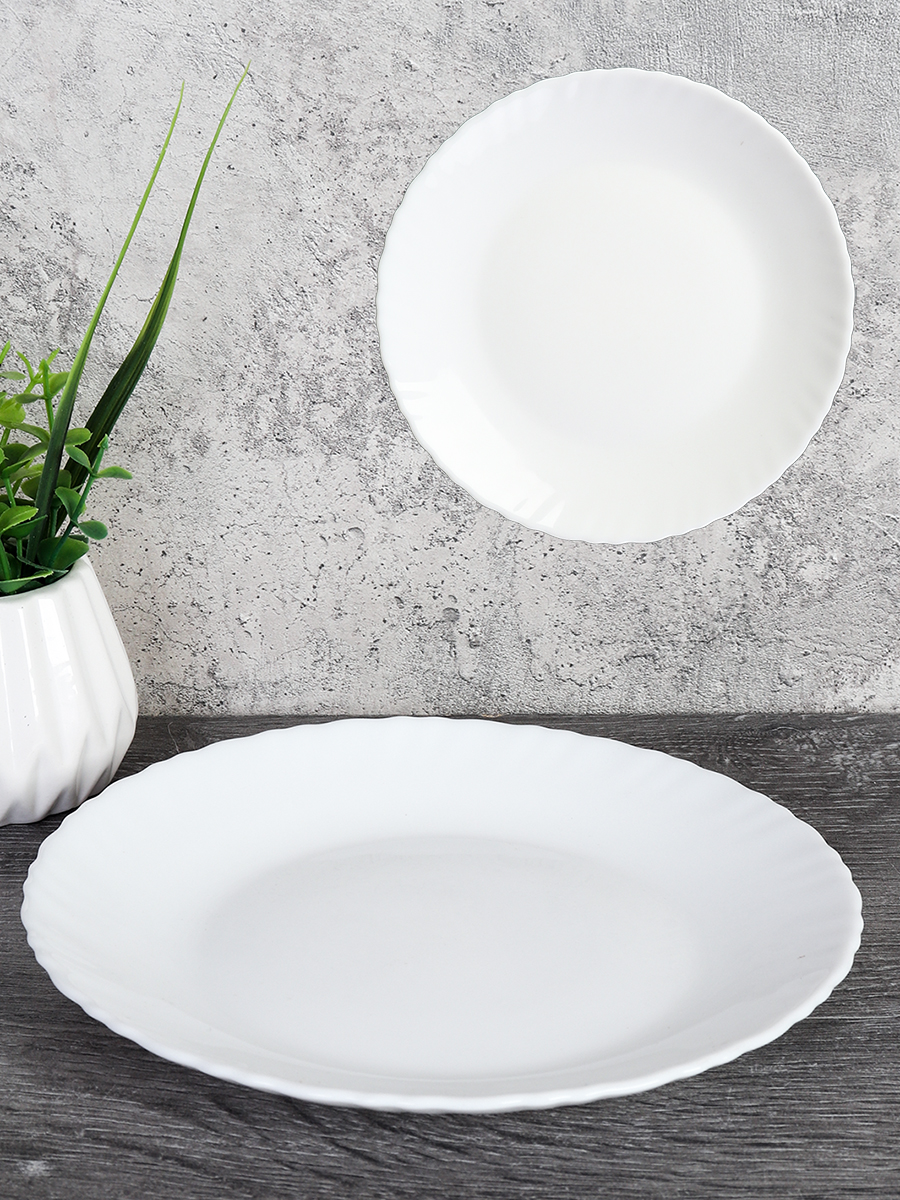 Тарелка плоская 165 мм десертная Классика белая / LHP-65 WHITE /уп 6/96/